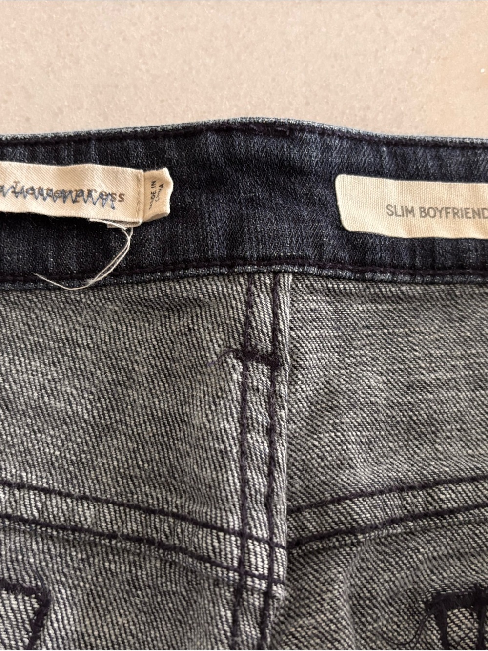 Pilcro & The Letterpress Slim Boyfriend Embellished Sequin Jeans - Size 30